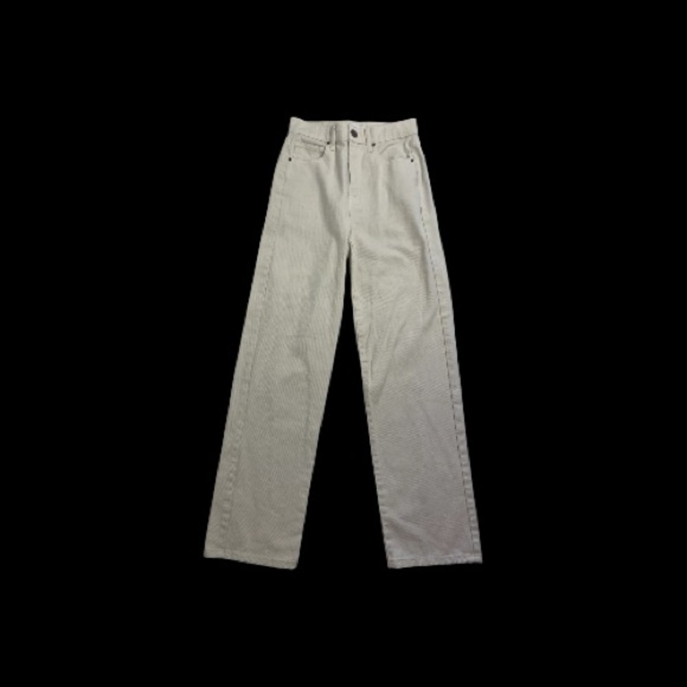RSQ High Rise Relaxed Straight Leg Cream Jeans Size 25 - Picture 14 of 14